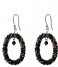 A Beautiful Story  Faith Black Onyx Silver Plated Earring silver plated (BL22897)