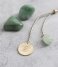 A Beautiful Story  Fairy Aventurine Leaf Gold Necklace goud (BL23258)