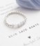 A Beautiful Story  Beauty Blue Lace Agate Silver Ring M/L zilver (BL24636)
