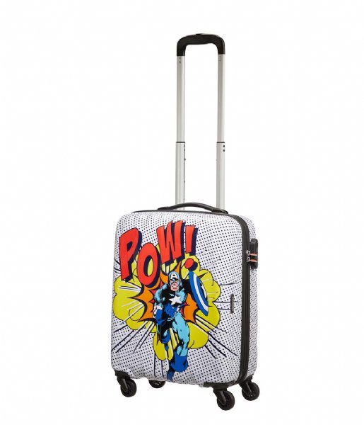 American Tourister Håndbagage kufferter Marvel Legends Spinner 55/20 Alfatwist 2.0 Captain America Pop Art (9074)