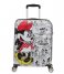 American Tourister Håndbagage kufferter Wavebreaker Disney Spinner 55/20 Minnie Comics White (7484)