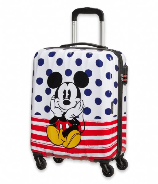 American Tourister Håndbagage kufferter Disney Legends Spinner 55/20 Alfatwist 2.0 Mickey Blue Dots (9072)
