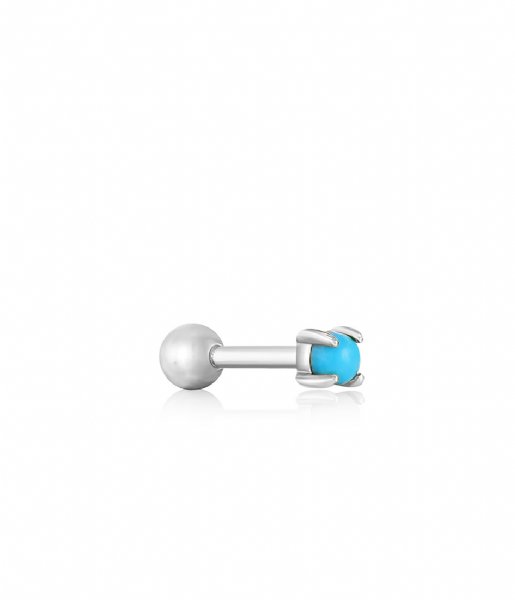 Ania Haie  Cabochon Barbell Single Earring Silver