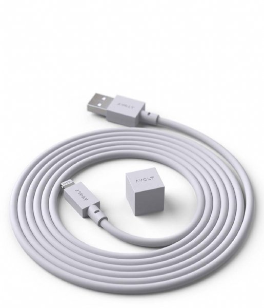 Avolt  Cable 1 USB A to lightning Gotland Grey (C1-USB-C89-18-G)