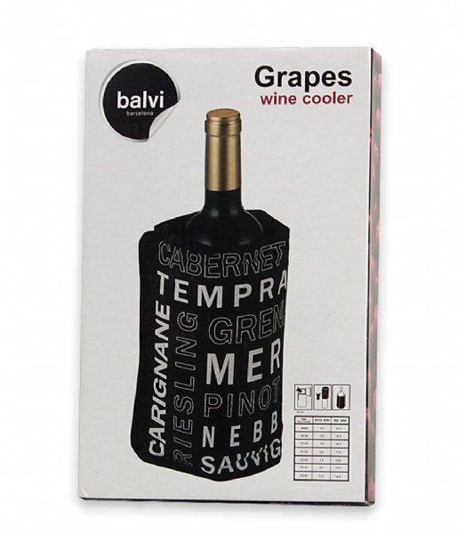 Balvi  Wine cooler Case Grapes Black