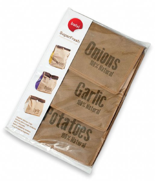 Balvi  Veggies Storage Bags Super Fresh 3x Brown