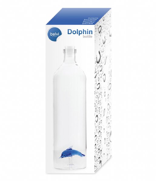 Balvi  Bottle Dolphin 1.2L Transparant