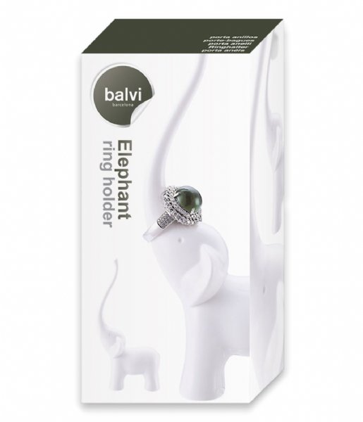 Balvi  Ring Holder Elephant White