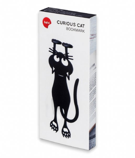 Balvi  Bookmark Curious Cat Black