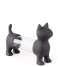 Balvi  T Pick Holder and Salt Pepper Shaker Cat Gray