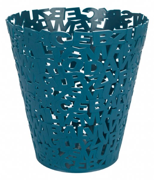 Balvi Opbevaringskurv Wastebasket Letters Plastic Blue