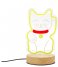 Balvi Bordlampe Table Lamp Lucky Cat Usb Cable Acrilic