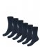 Bamboo Basics6-Pack Anklets Socks Navy (002)