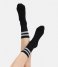 Bamboo Basics  Senna Outdoor Socks 2-Pack Black White Stripe (002)