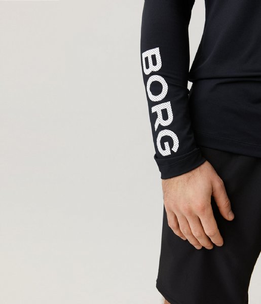 Bjorn Borg  Borg Long Sleeve T-Shirt Black Beauty (90651)