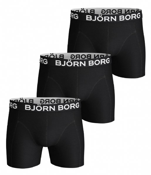 Bjorn Borg  Shorts Sammy Noos Solids Core 3 Pack Black (90011)