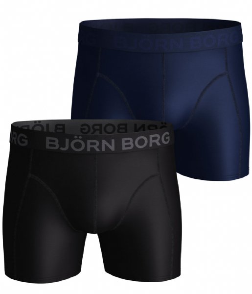 Bjorn Borg  Shorts Sammy Solid Performance 2 Pack Black (90011)