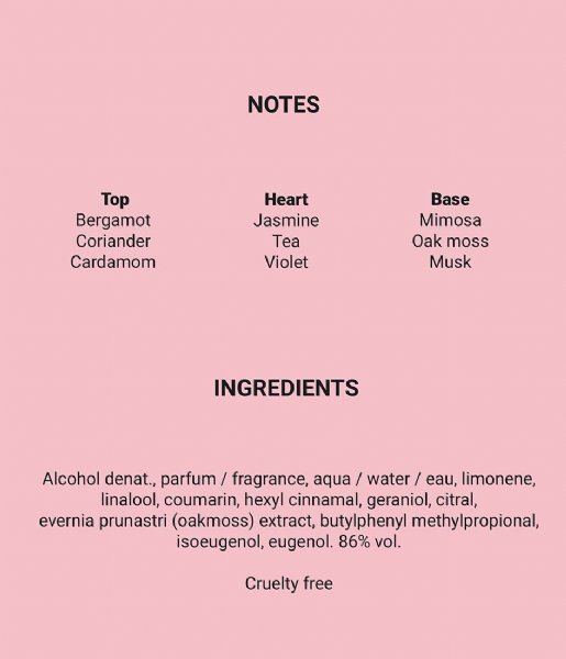 Bon Parfumeur  102 tea cardamom mimosa Eau de Parfum pink