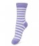 Bonnie Doon  Basic Stripe sock Dusted peri