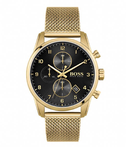 BOSS  Watch Skymaster Gold colored