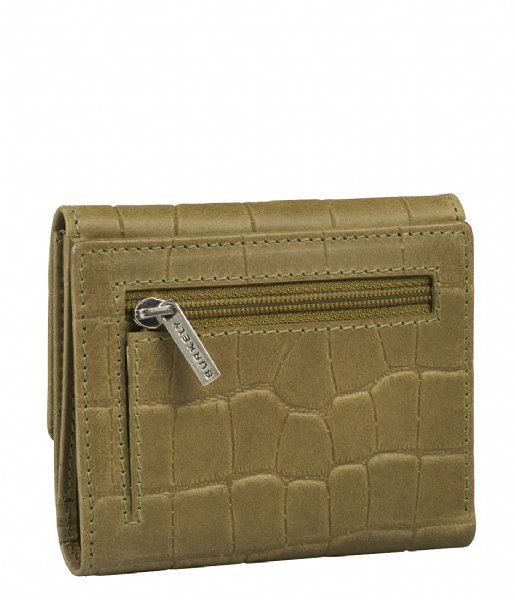 Burkely  Icon Ivy Trifold Wallet Aloe Groen (72)