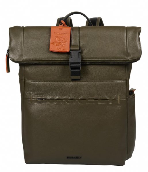 Burkely  Moving Madox Rolltop Backpack 14 Inch Utility Green (71)