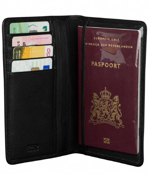 Burkely  Antique Avery Passportcover Zwart (10)