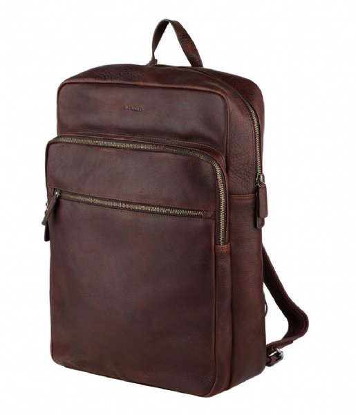Burkely  Antique Avery Backpack Zip 15.6 inch Bruin (20)