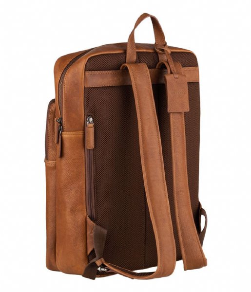 Burkely  Antique Avery Backpack Zip 15.6 inch Cognac (24)