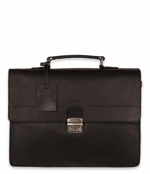 Burkely  Vintage Dean Briefcase Zwart (10)