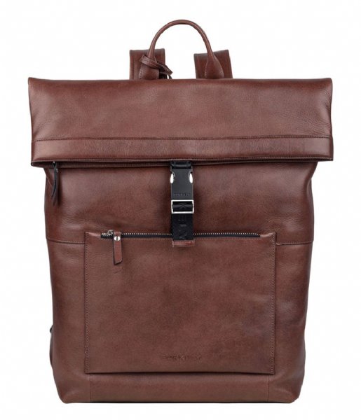 Burkely  Suburb Seth Backpack Rolltop 15.6 Inch Brown (22)
