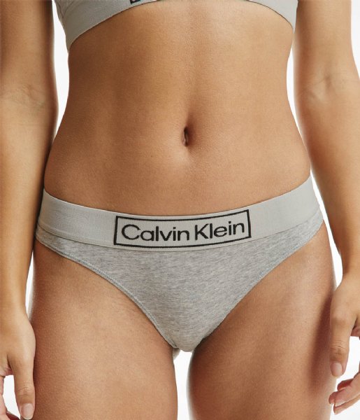 Calvin Klein  Thong Grey Heather (P7A)