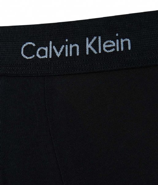 Calvin Klein  3P Low Rise Trunk 3-Pack Black w black wb (XWB)