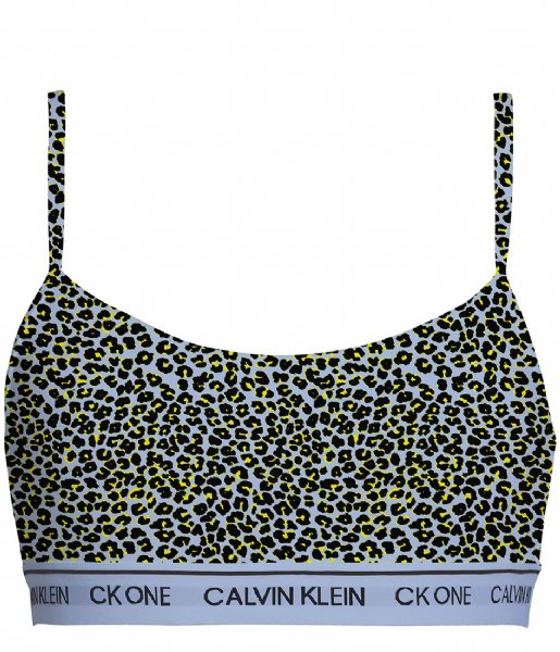 Calvin Klein  Unlined Bralette Mini Cheetah Print River (V4L)