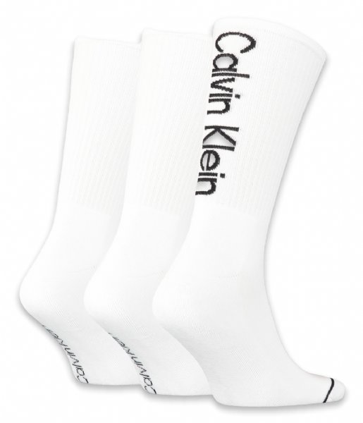 Calvin Klein  Men Sock Athleisure 3-Pack White (002)
