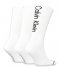 Calvin Klein  Men Sock Athleisure 3-Pack White (002)
