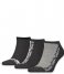 Calvin Klein  Men Sneaker 3P Athleisure 3-Pack Dark Grey Melange (003)