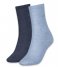 Calvin Klein  Women Sock 2-Pack Denim Blue (005)