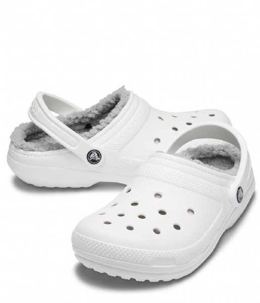Crocs  Classic Lined Clog White Grey (10M)