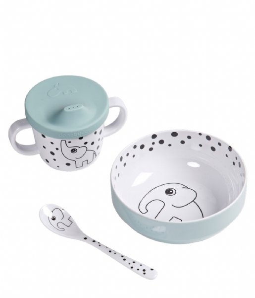 Done by Deer  First Meal Set Happy Dots Blue (1592302)
