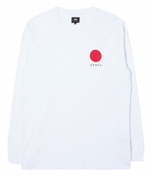 Edwin  Japanese Sun T-Shirt LS White (0267)