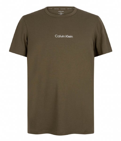 Calvin Klein  Short Sleeve Crew Neck Army Green (RBN)