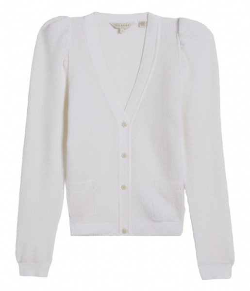 Ted Baker  Kimbaly Puff Sleeved Cardi Ivory