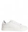 Calvin Klein  Cupsole Lace Up - Lth White/Silver (0K8)