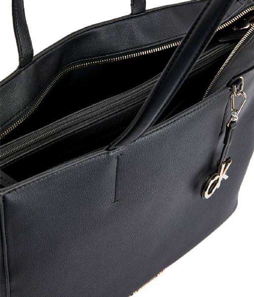 Springboard Absolut reb Calvin Klein Shoppers Shopper Medium Black (BAX) | The Little Green Bag