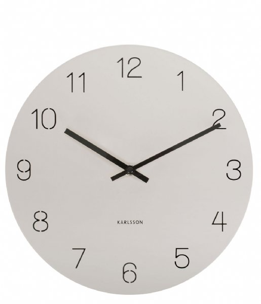 Karlsson  Wall Clock Charm Engraved Numbers Small Warm Grey (KA5788WG)