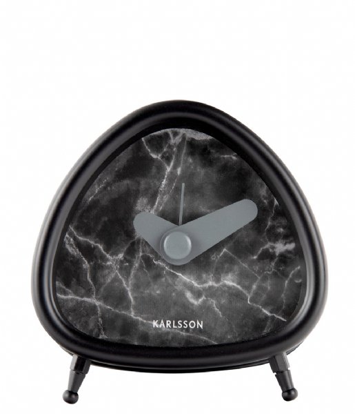 Karlsson  Alarm clock Triangle marble look Black (KA5865BK)