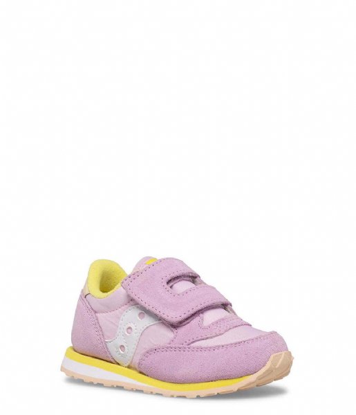 Saucony  Baby Jazz Double Hook and Loop Pink Yellow Peach