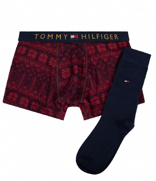 Tommy Hilfiger  Trunk & Sock Set Graphic Fairisle Des Sky (0TR)