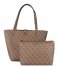 Guess  Alby Toggle Tote Latte Logo
